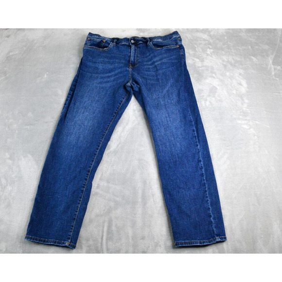Lucky Brand Jeans Mens 38X30 (36x29 Meas) Blue 410 Athletic Straight Denim - Picture 1 of 10